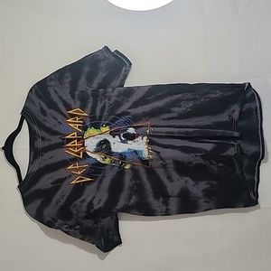 Def Leopard hysteria Men's L Graphic Tie Dye Band T-Shirt